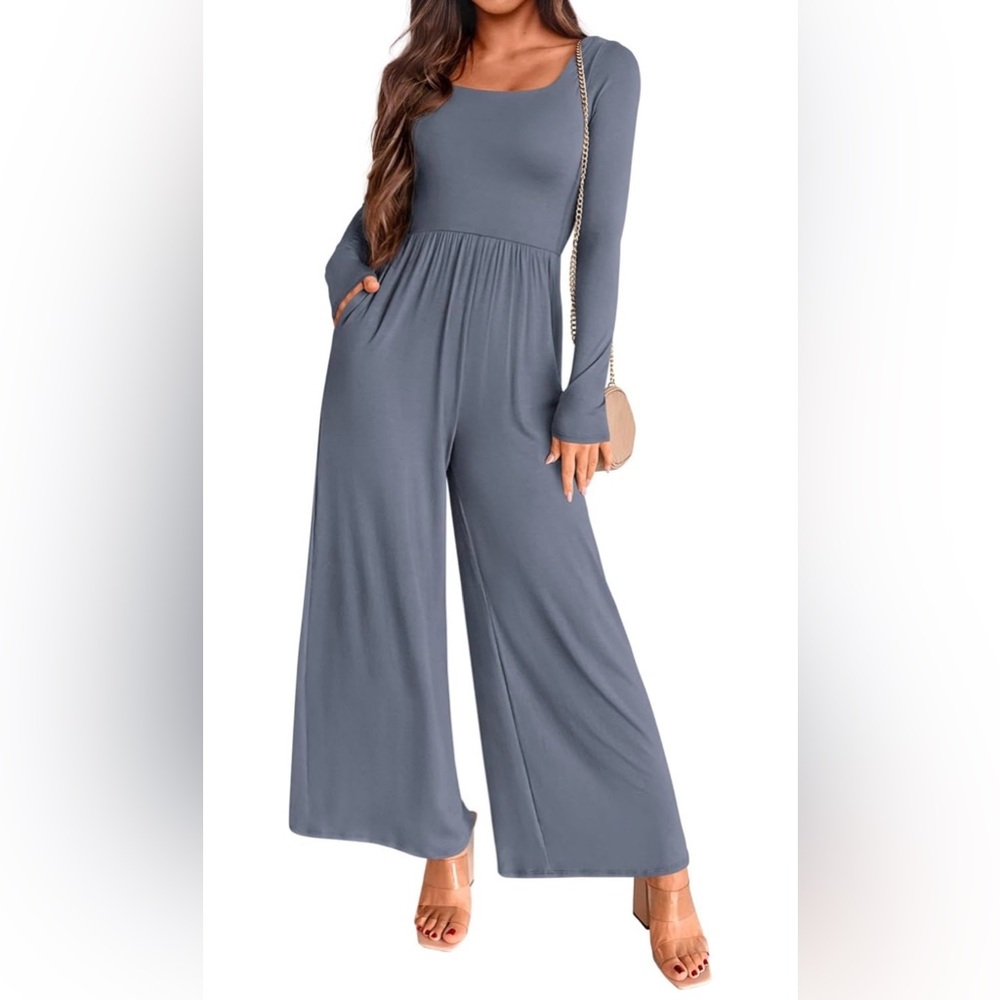 NWOT. Dusty Blue Women's Jumpsuit- S - Picture 2 of 5